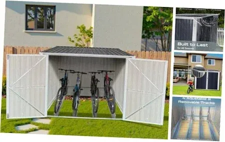 Photo 1 of **very used missing parts SIMILAR ** 6 ft. x 6 ft. Bicycle Storage Shed
