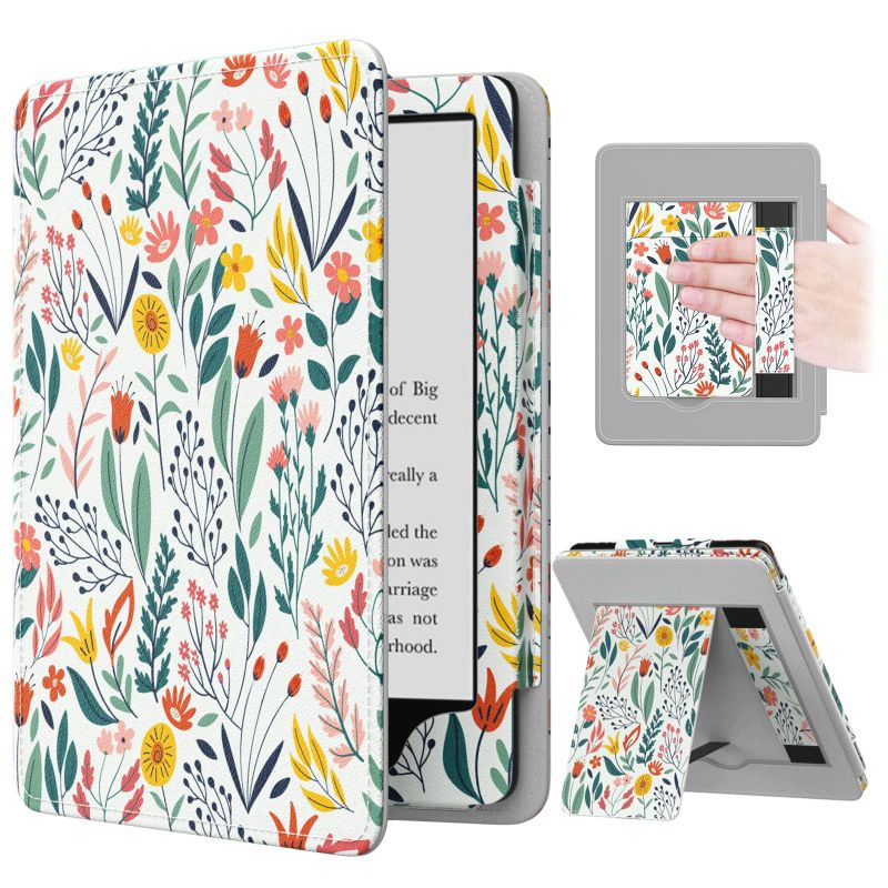 Photo 1 of **SIMILAR ITEMS**MoKo Case for 7"/6.8" Kindle Paperwhite(12th/11th Generation-2024/2021) and Kindle Colorsoft Signature Edition, Slim PU Shell Cover Case with Auto-Wake/Sleep for Kindle Paperwhite 2024, Flowers