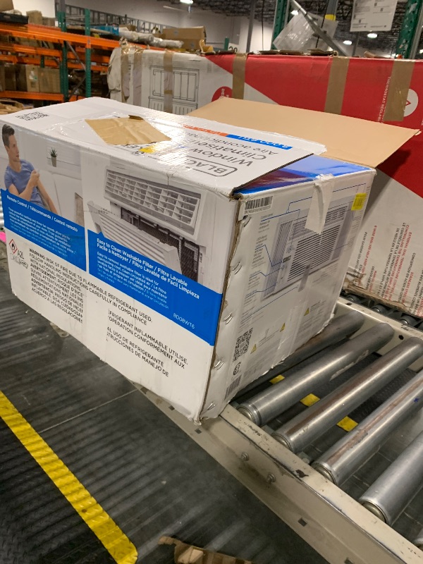 Photo 1 of **VERY USED**BLACK+DECKER Window Air Conditioner 8000 BTU, AC Window Unit Cools Up to 350 Square Feet, Window AC Unit with Remote Control, 3 Cooling Speeds and Fan Only Function, BD08WT6, White