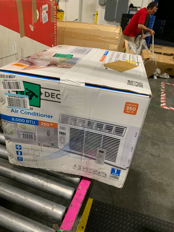 Photo 1 of **VERY USED**BLACK+DECKER Window Air Conditioner 8000 BTU, AC Window Unit Cools Up to 350 Square Feet, Window AC Unit with Remote Control, 3 Cooling Speeds and Fan Only Function, BD08WT6, White