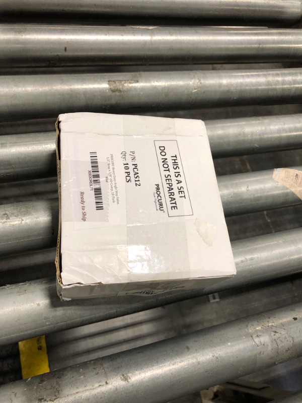 Photo 1 of [10-Pack] PROCURU Heavy Duty Angle Stop Valve 1/2" Nominal (5/8" OD) Compression x 3/8" OD, 1/4-Turn Operation (PCAS12-10P)