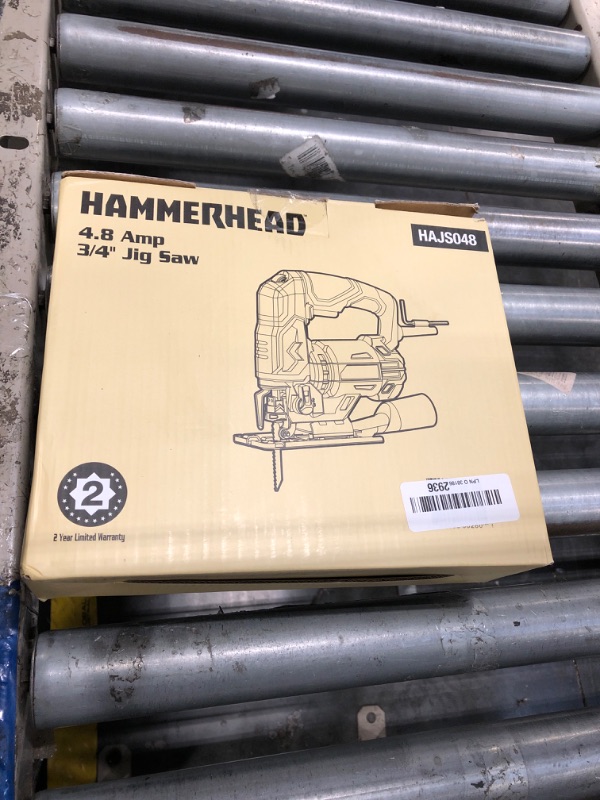 Photo 1 of Hammerhead 4.8-Amp 3/4 Inch Jig Saw with 2pcs Wood Cutting Blades, Variable Speed and Orbital Function - HAJS048