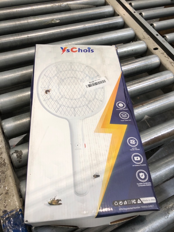 Photo 1 of ***SINGLE SWATTER*** YsChois Electric Fly Swatter, Bug Zapper, Mosquito Zapper Racket | Gold Zone Voltage, Densest 3 mm Mesh, Apple-Like Weight - AA Battery Powered (not incl.) - Indoor & Outdoor, Pro Swat Tips, 2 Packs