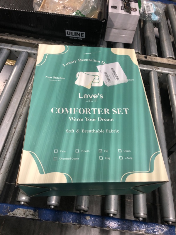 Photo 1 of **MISSING COMFORTER**Love's cabin Full Comforter Set Dark Grey, 7 Pieces Full Bed in a Bag, All Season Bedding Sets with 1 Comforter, 1 Flat Sheet, 1 Fitted Sheet, 2 Pillowcase and 2 Pillow Sham