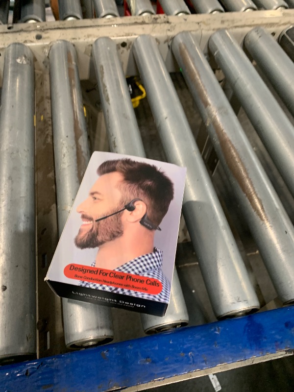 Photo 1 of ***CHARGERR MISSING***YouthWhisper Bone Conduction Headphones with Boom Mic Bluetooth Open Ear Wireless Computer Headsets PC with Mic Noise Canceling Bluetooth Earphones with Microphone for Office Use Driving Meeting