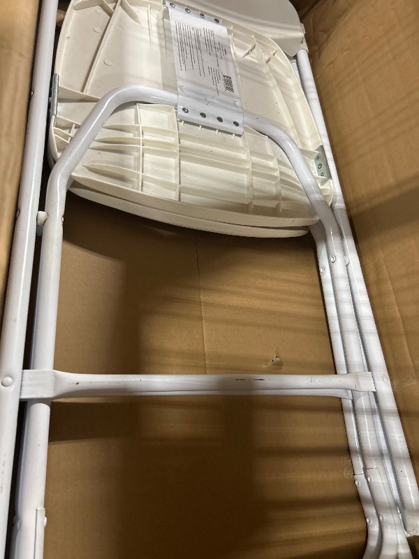 Photo 1 of *** 2 chairs only**Plastic Folding Chair, 800 lbs. Capacity, White - Lot of 10
