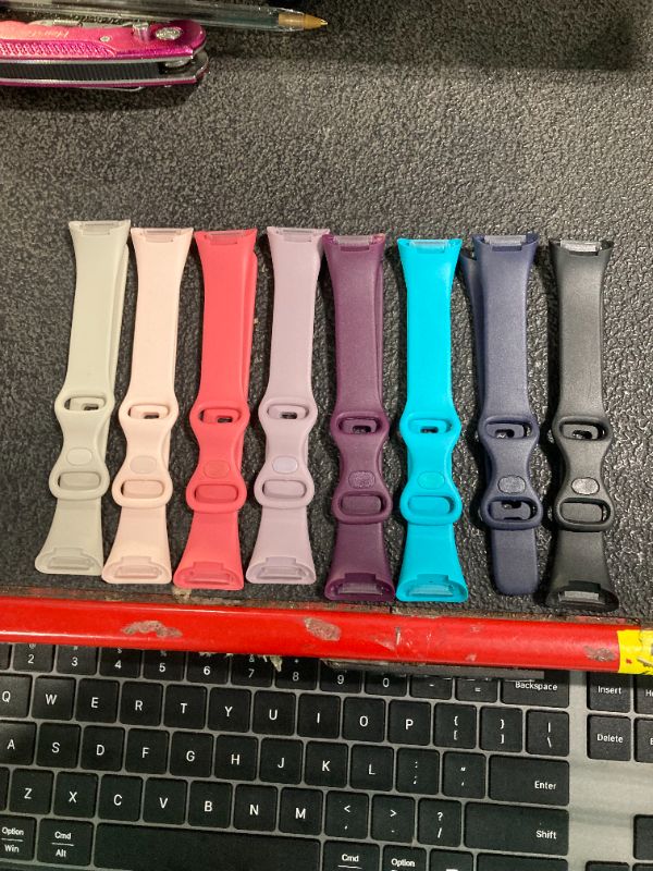 Photo 1 of ***8 only*** Compatible with Fitbit Versa 3 Bands/Versa 4 Bands/Fitbit Sense 2/Sense Bands,Soft Replacement Waterproof Sport Watch Strap Wristband for Fitbit Versa 3 Bands for Women Men Small