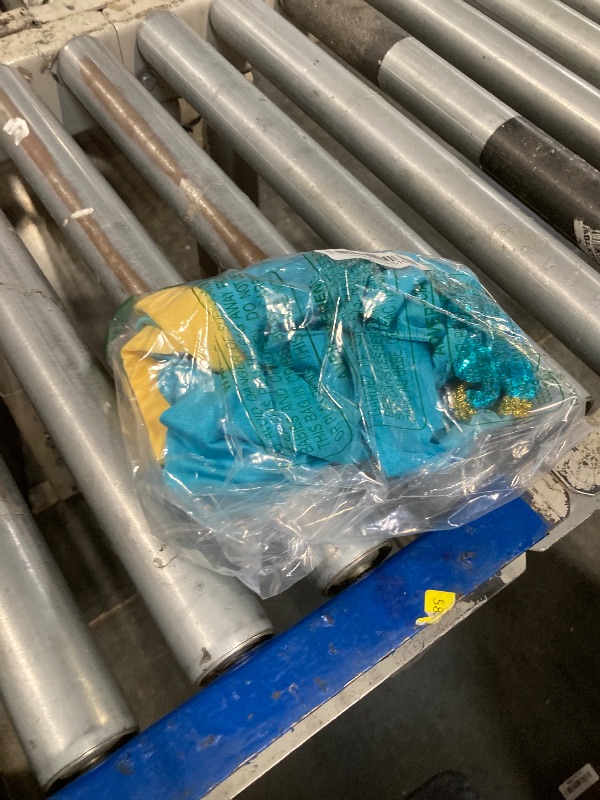 Photo 1 of **DAMAGED(TORN)**LOOK AT LIVE PHOTO**
AmzManch Jasmine Swimsuit for Girls 2-Piece Tankini Set Princess Swimwear Kids Adventure Bathing Suit Role Play Bikini Pool Party Water Sport Beach Swim Suit Size 6-7Years/Blue