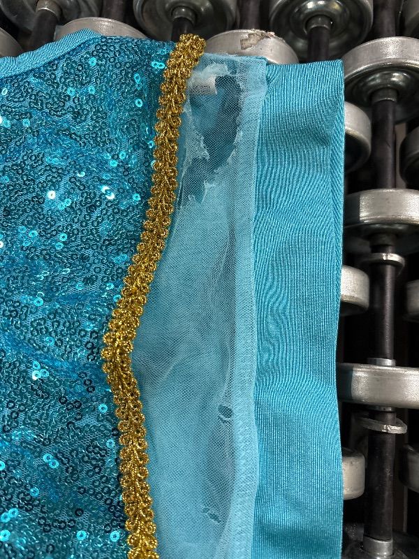 Photo 1 of **DAMAGED(TORN)**LOOK AT LIVE PHOTO**
AmzManch Jasmine Swimsuit for Girls 2-Piece Tankini Set Princess Swimwear Kids Adventure Bathing Suit Role Play Bikini Pool Party Water Sport Beach Swim Suit Size 6-7Years/Blue
