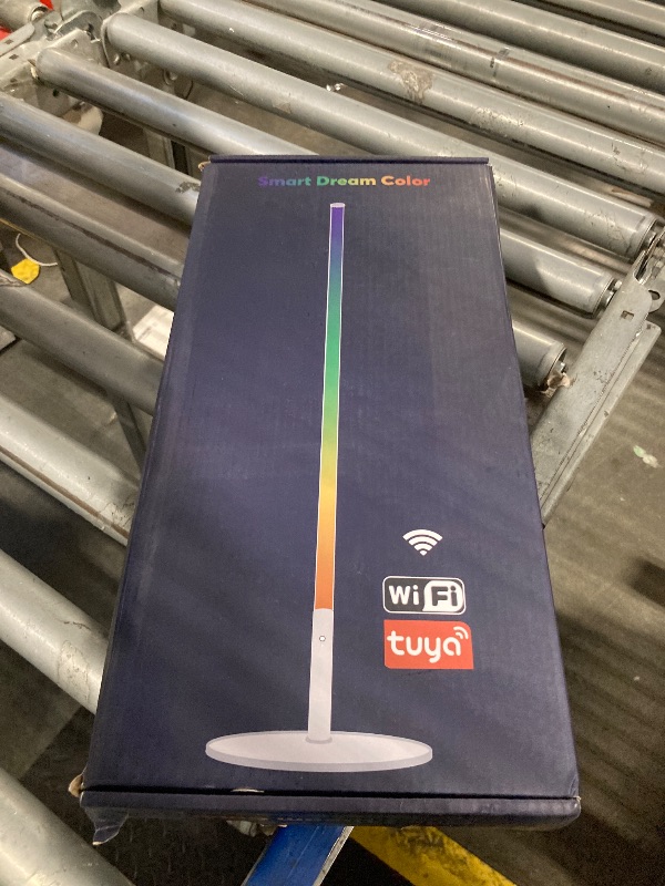 Photo 1 of RGBW Floor Lamp, Smart LED Corner Lamp with WiFi APP Remote Control, Compatible with Alexa, 2700k-6500k Color Changing Standing Lamp for Bedroom Game Room, Modern Floor Lamp for Living Room Silver