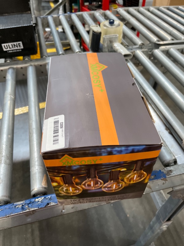 Photo 1 of XMCOSY+ Outdoor String Lights, Smart Patio Lights 100Ft Dimmable Outdoor Lights Warm White, 50 G40 LED Bulbs, WiFi String Lights for Outside, Work with Alexa, APP Control, Waterproof Extendable