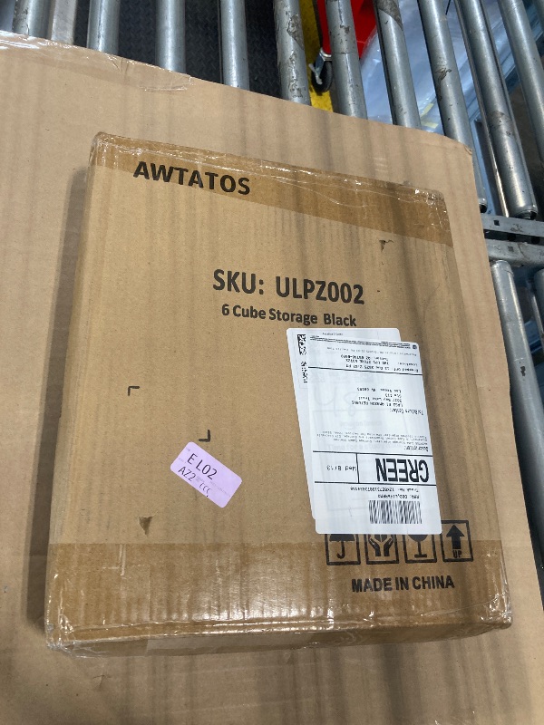 Photo 1 of AWTATOS Cube Storage Organizer, Storage Cubes Shelves Bookshelf, 6 Cube Closet Organizers and Storage, DIY Stackable Plastic Clothes Organizer Shelving for Bedroom, Home, Black