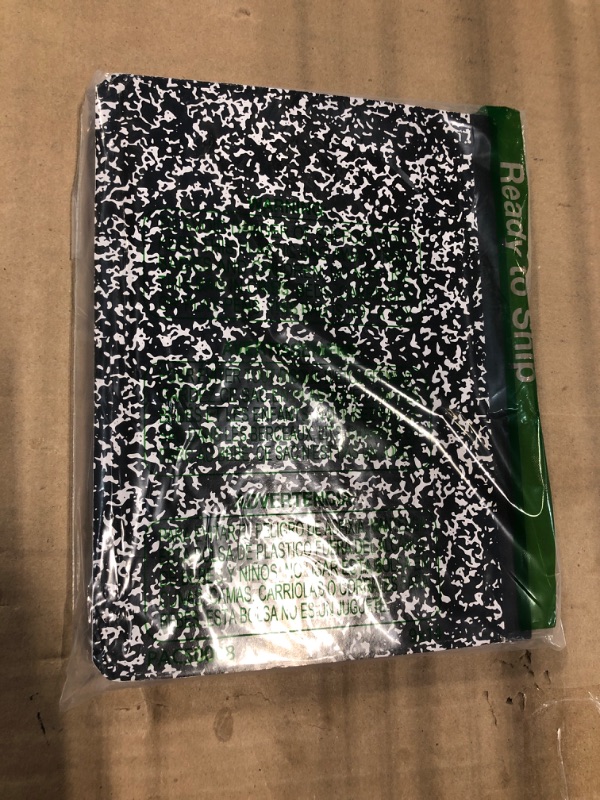 Photo 1 of ******* pack of 2*****  Rosmonde Composition Notebook Wide Ruled 5 Pack, 200 Pages (100 Sheets), 9-3/4 x 7-1/2, Back to School Supplies, Notebooks for School, Office Supplies, Notebooks for Work, Wide Ruled Notebook