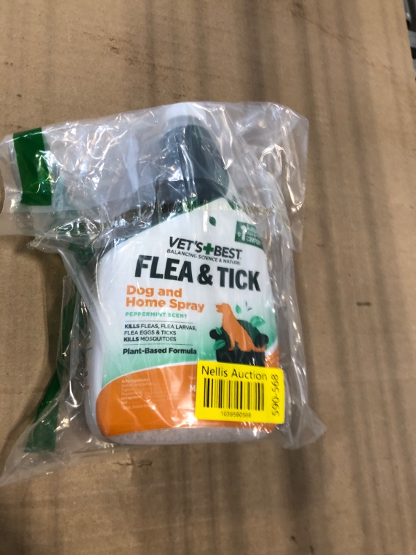 Photo 1 of ****** MISSING TOP ****** Vet's Best Natural Indoor Flea and Tick Spray – Dog Flea and Tick Treatment for Home, Plant-Based Formula with Natural Oils, Kills Fleas, Eggs & Ticks on Contact, Made in USA, 32 oz