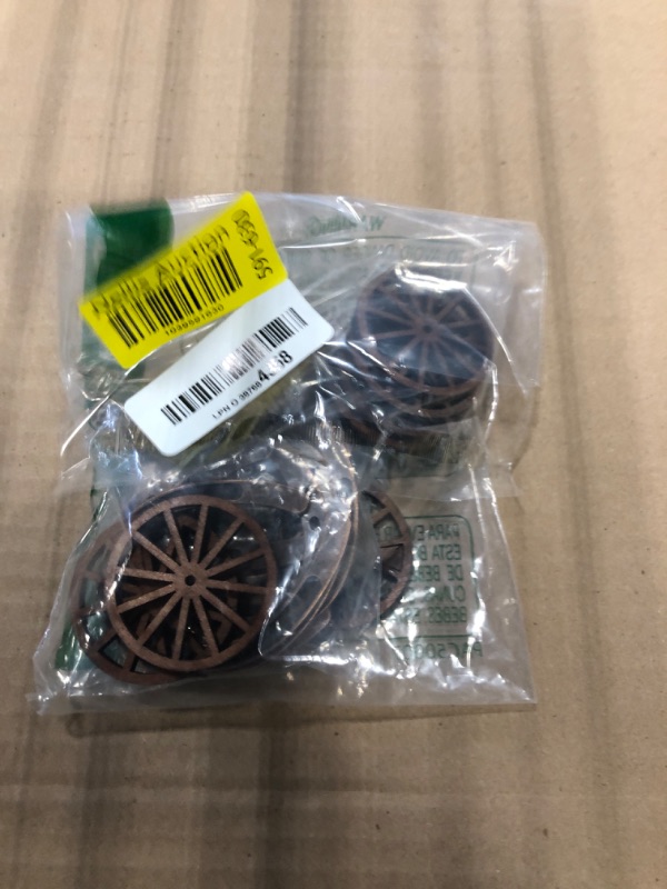 Photo 1 of ***** MISSING  HAY BALES ******* Junkin Western Party Supplies Horseshoe Decor Wagon Wheel Crafts Mini Hay Bales Vintage Table Centerpieces for Lucky Horseshoe Wedding Party Favors Cowboy Birthday Decorations (24 Pieces)