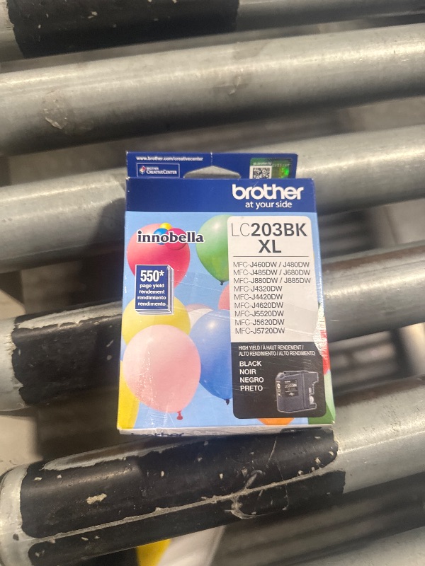 Photo 1 of Brother Genuine High Yield Black Ink Cartridge, LC203BK, Replacement Black Ink, Page Yield Up To 550 Pages, Amazon Dash Replenishment Cartridge, LC203