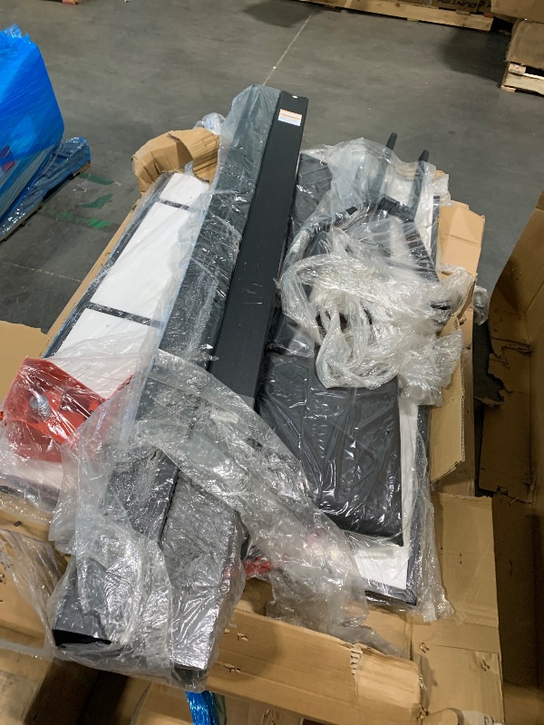 Photo 1 of **BOX IS DAMAGED AND XXL** Silverback 54" In-Ground Height Adjustable Basketball System with Tempered Glass Backboard, Pro-Style Breakaway Rim, and Backboard Pad