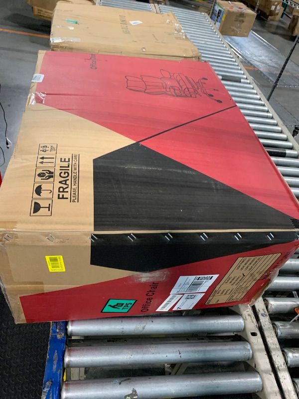 Photo 1 of Efomao Big and Tall Office Chair 400lbs – PU Leather Executive Office Chair with Lumbar Support & Leg Rest, Heavy-Duty Computer Chair for Home Office, Dark Beige