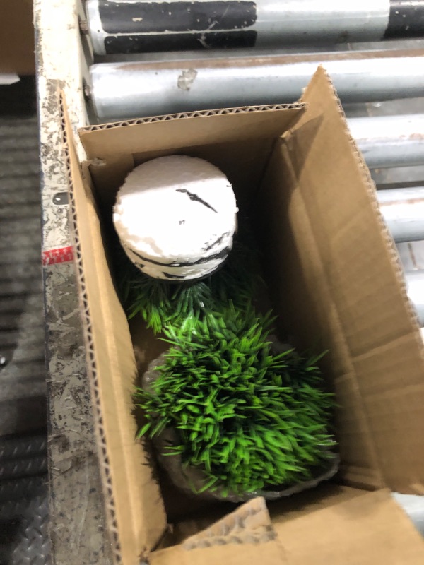 Photo 1 of **MISSING 1** THE BLOOM TIMES 2 Pcs Small Fake Plants for Home Decor Indoor, Artificial Faux Potted Greenery for House Office Decorations