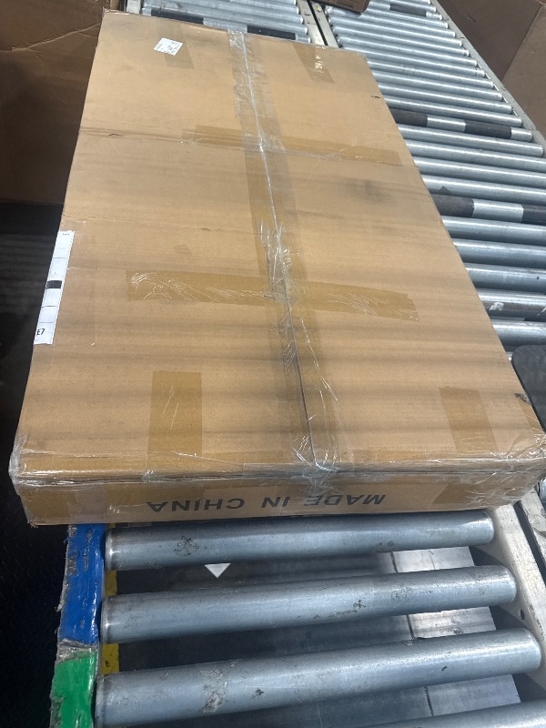 Photo 1 of Vividwood Portable Folding Sewing Table, Multipurpose Sewing Machine Table with Adjustable Shelf (Warm White)