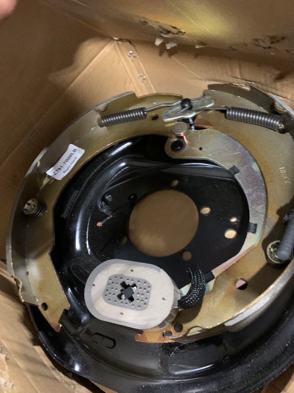 Photo 1 of 12" x 2" Electric Trailer Brake Assembly 2 Sets Replacement for 5200lbs 6000lbs 7000lbs Trailer Axles Driver's and Passenger's Side Brakes 023-181-00 023-180-00 Electric and Hydraulic Brake