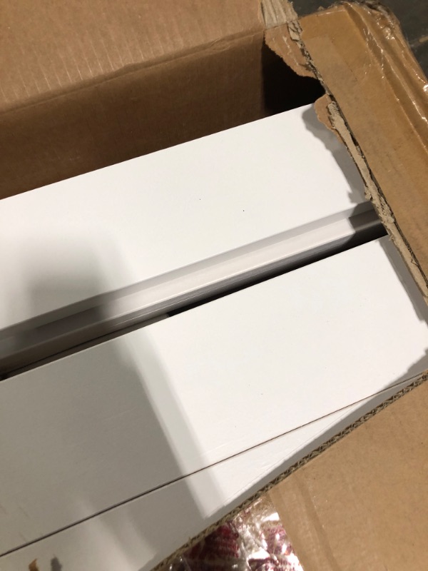 Photo 1 of ****2 BOX SET**minor scratches*** Bellemave Bunk Bed Twin Over Full, Wood Bunk Beds with Desk, Twin Over Full Bunk Bed, Loft and Platform Bed for Kids Adults, White