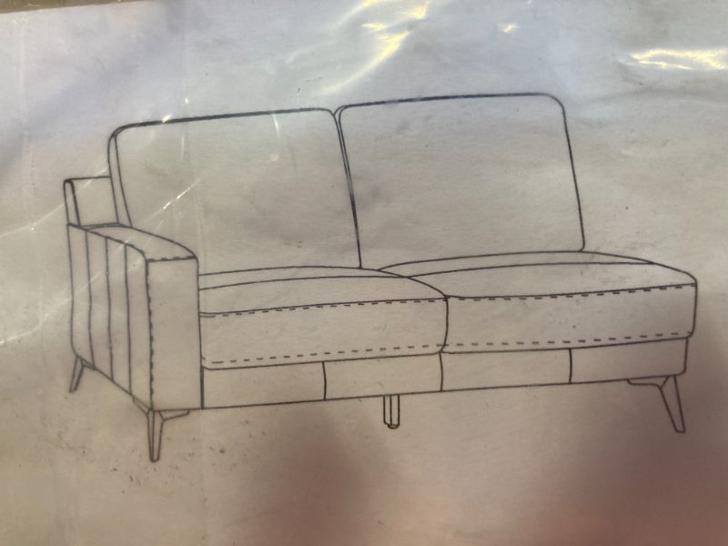 Photo 1 of ***PARTIAL SET LOVES SEAT PORTION ONLY*******Meibamake PARTIAL COUCH, GRAY RETAIL PRICE FOR WHOLE COUCH $1,213