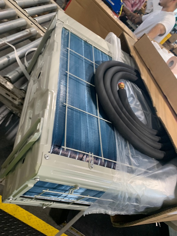 Photo 1 of **MISSING MINI SPLIT AC INDOOR UNIT** TURBRO 9,000 BTU Ductless Mini Split AC with Heat Pump, Inverter Compressor, 17 SEER2, 230V, R32 Refrigerant, Pre-charged Evaporator, WiFi-Enabled, Works with App, AHRI Certified, Finnmark Series