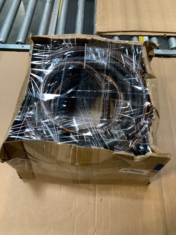 Photo 1 of ** DAMAGE TO THE BOX ** Giraffe Tools Garden Hose 75ft x 5/8", Custom Length, Heavy Duty, No Kink, Flexible, Rubber Garden Hose, Leakproof Water Hose with Male to Female Fittings, 600 Burst PSI