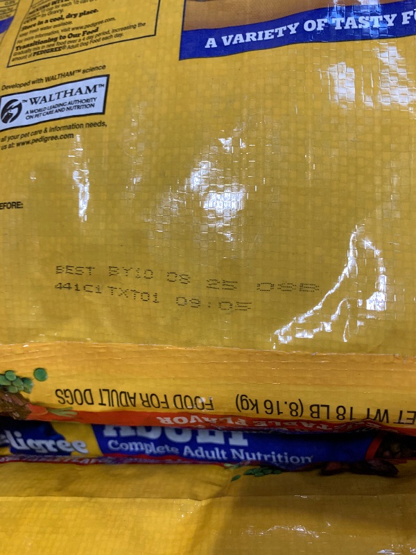 Photo 1 of ** FULL PALETTE - NO RETURNS - LAST SALE** Pedigree Complete Nutrition Adult Dry Dog Food, Grilled Steak & Vegetable Flavor, 18 lb. Bag ** DIFFERENT EXPIRATION DATES **
