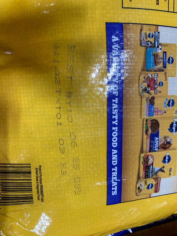 Photo 1 of ** FULL PALETTE - NO RETURNS - LAST SALE ** Pedigree Complete Nutrition Adult Dry Dog Food, Grilled Steak & Vegetable Flavor, 18 lb. Bag ** DIFFERENT EXPIRATION DATES **