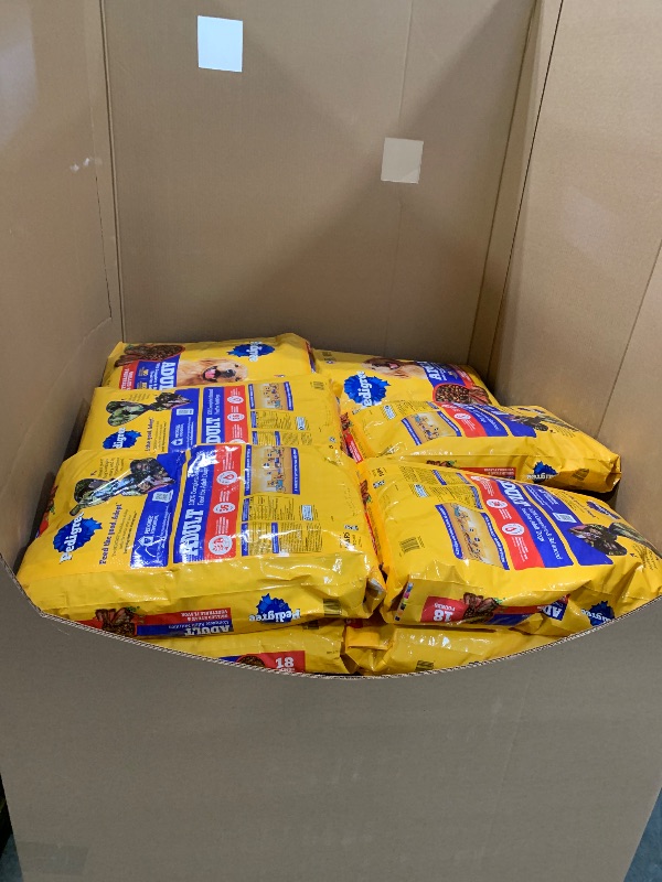 Photo 1 of ** FULL PALETTE - NO RETURNS - LAST SALE** Pedigree Complete Nutrition Adult Dry Dog Food, Grilled Steak & Vegetable Flavor, 18 lb. Bag ** DIFFERENT EXPIRATION DATES**