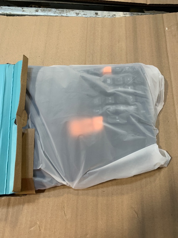 Photo 1 of Ergonomic Wireless Keyboard with Wrist Rest, Wave Keys for Comfortable Natural Typing, 2.4GHz Ergo Wireless Computer Keyboard for Windows, Mac OS Laptop/PC/Notebook (Black&Orange)