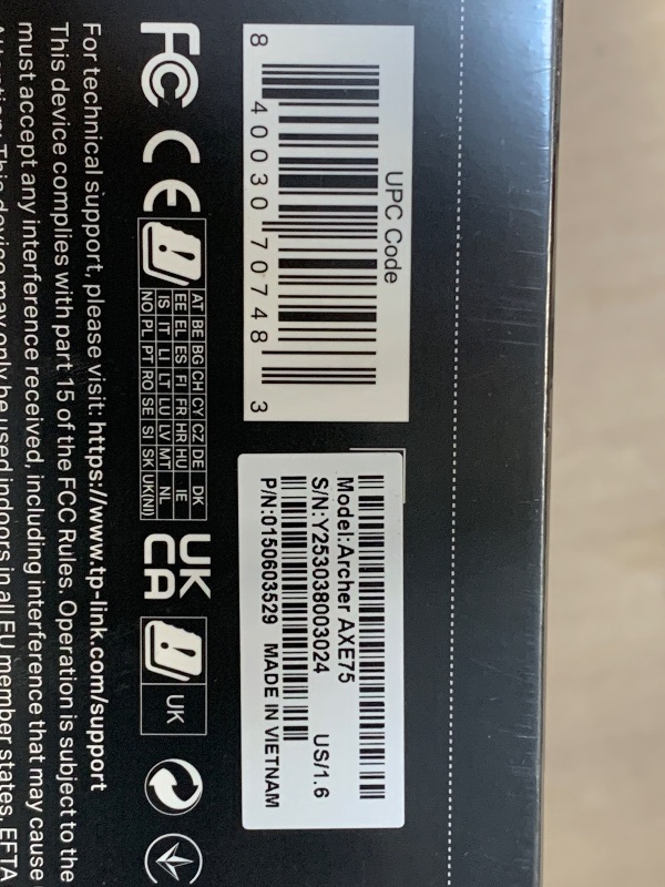 Photo 1 of **NEW FACTORY SEALED **TP-Link AXE5400 Tri-Band WiFi 6E Router (Archer AXE75)- Gigabit Wireless Internet for Gaming, VPN, OneMesh, WPA3