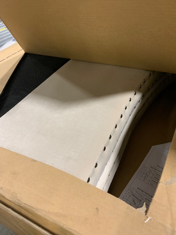 Photo 1 of ***INCOMPLETE***Ball & Cast Twin Size Daybed with Trundle,Upholstered Trundle Bed Twin W/Bedframe Tufted Button & Copper Nail on Arms Design,No Box Spring Needed,Sofa Bed Frame for Bedroom,Guest Room,Beige
