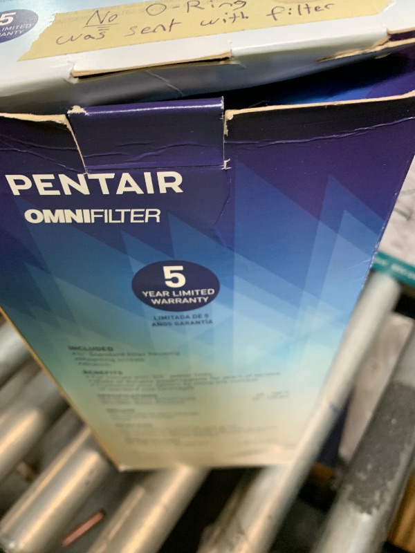 Photo 1 of ***MISSING HARDWARE**
Pentair OMNIFilter WH5 Filter Housing, 10" Standard Clear Sump Water Filter Housing with Integral Mounting Bracket and 3/4" NPT Inlet, Includes Housing, Mounting Screws and Wrench, Clear