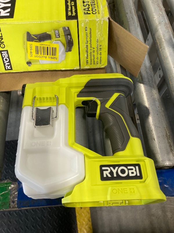 Photo 1 of **MISSING BATTERY**Ryobi One 18V Cordless Handheld Sprayer Kit with (1) 1.5 Ah Battery and Charger