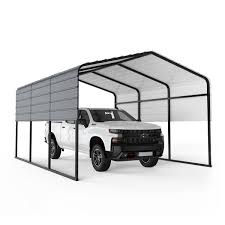 Photo 1 of **PARTIAL SET*** Garvee Heavy Duty Carport 13x26 Oversized Metal Shelter Galvanized Steel Frame & Roof Wind & Snow Resistant Outdoor Garage for Boats SUVs Trucks