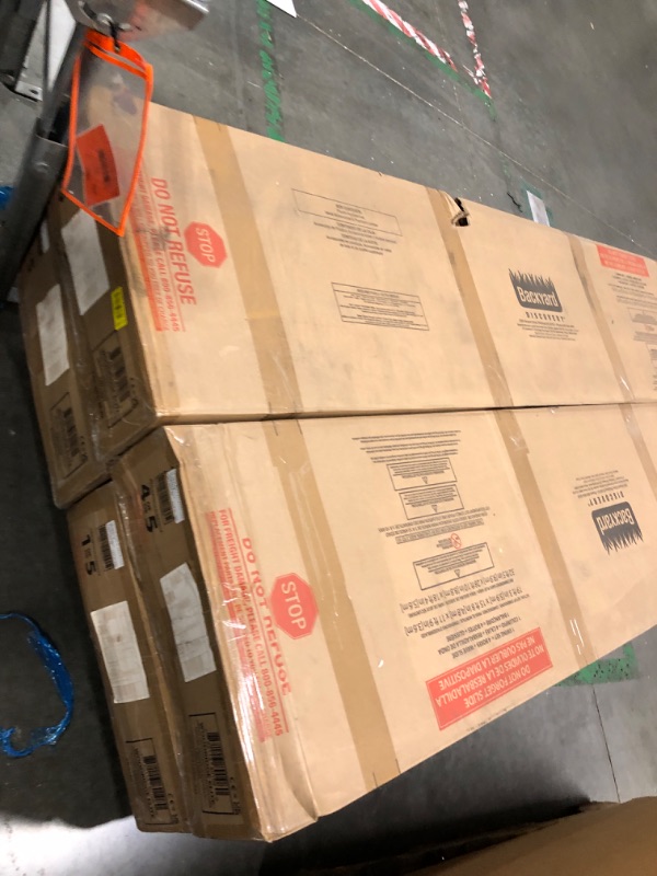 Photo 1 of ****INCOMPLETE SET, MISSING BOX 5 OUT OF THE 5, 4 BOX SET ONLY**** Backyard Discovery Woodridge Elite Cedar Wood Swing Set with Wave Slide, Clubhouse, Crawl Tunnel, Crow's Nest, Belt Swings, Trapeze, Rock Wall Ladder, Sandbox, Wrap-Around Porch, Deck, Out