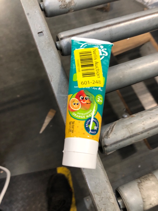 Photo 1 of **MISSING 2** Tom's of Maine Anticavity Kids Natural Toothpaste Variety Pack, Strawberry, Orange Mango, Watermelon Flavors, Kids Toothpaste with Fluoride, Safe for Ages 2 and Up, 5.1 oz (Pack of 3)