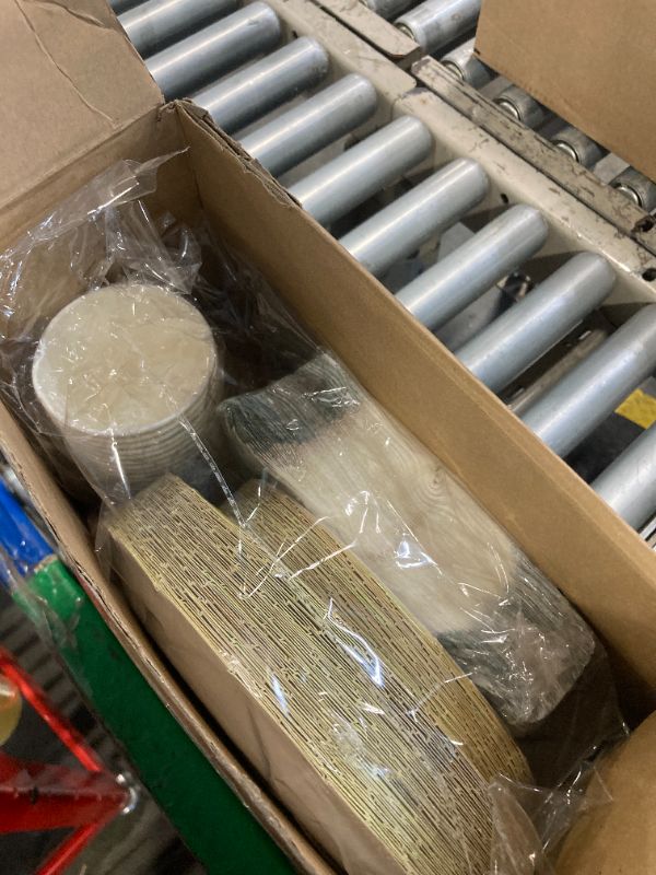 Photo 1 of **Missing Fork and Spoon**
Sunnychicc 400 Pcs Sage Green Color Party Supplies Serve 50 Guests Eucalyptus Flowers Disposable Paper Plates Napkins and Cups for Bridal Baby Shower Birthday Wedding Party Decorations(Classic)