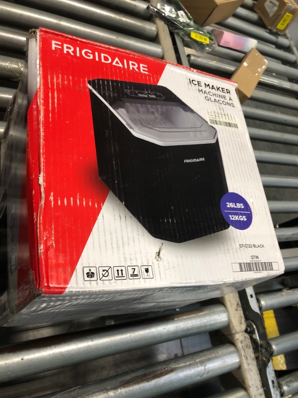 Photo 1 of (SPARE PARTS) AGLUCKY Ice Makers Countertop with Handle,26.5Lbs/24H,9 Cubes in 6 Mins,2 Sizes of Bullet Ice,Portable Machine with Self-Cleaning,Perfect for Home Kitchen(Black)