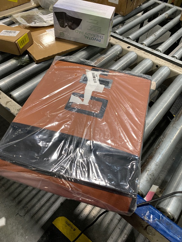 Photo 1 of Huolewa File Organizer Boxes with Lids, Collapsible Faux Leather Hanging File Folder Box Organizer with Plastic Slide, Decorative Home/Office Filing System Boxes for File and Folders Storage