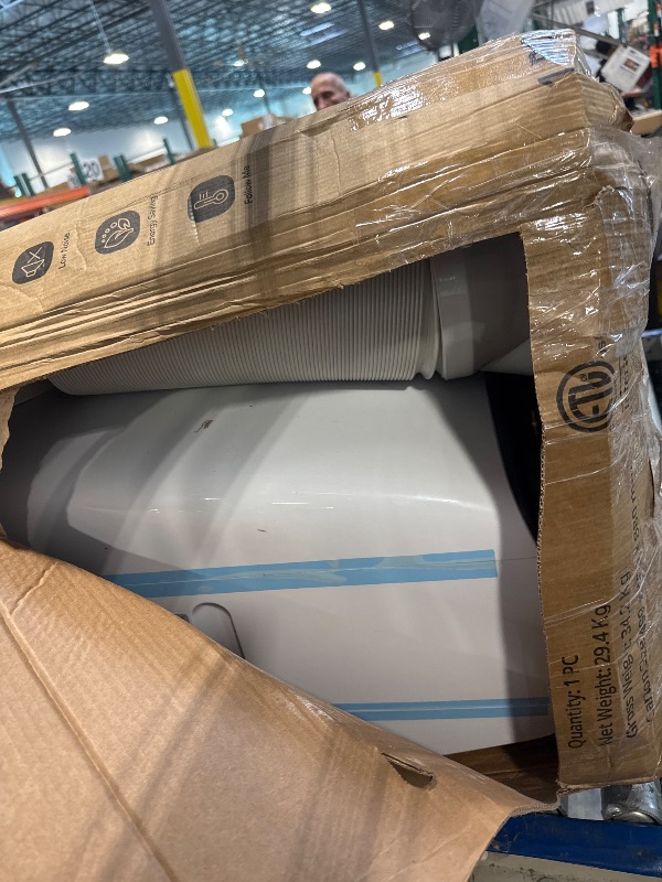 Photo 1 of Amazon Basics 3-In-1 Portable Air Conditioner, 12000 BTU (ASHRAE), Cools Up to 550 Sqf, Portable AC with Cool/Dry (Dehumidifier)/Fan-Only Functions, Auto Mode, Sleep Mode, Timer, White