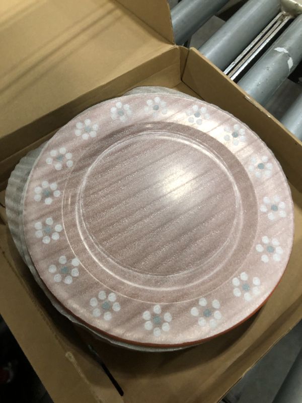 Photo 1 of ****ONLY 6 PCS *****Havawish 24 Pcs Mexican Plates 13 Inch De Barro Mexican Floral Charger Plate Traditional Design Plates Mexico Plate for Mexican Wedding Baby Shower Party Supplies