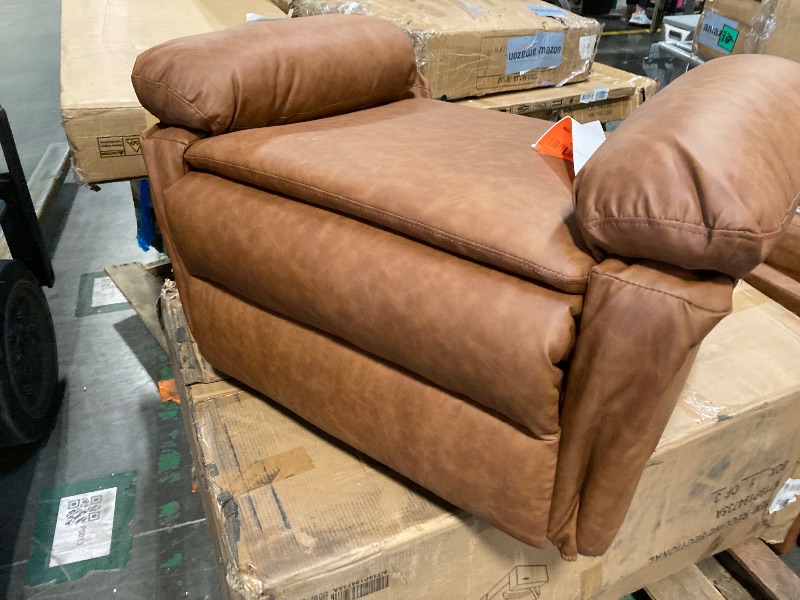 Photo 1 of **STOCK PHOTO FOR REFERENCE ONLY, NOT EXACT!** BROWN LEATHER RECLINER 