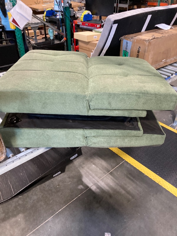 Photo 1 of **STOCK PHOTO FOR REFERENCE ONLY, NOT EXACT!** GREEN FOLDING FUTON