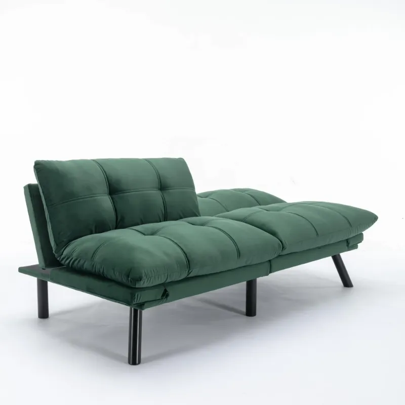 Photo 1 of **STOCK PHOTO FOR REFERENCE ONLY, NOT EXACT!** GREEN FOLDING FUTON