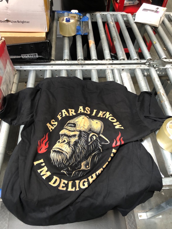 Photo 1 of (ON BACK) As Far As I Know I'm Delightful Funny Monkey T-Shirt