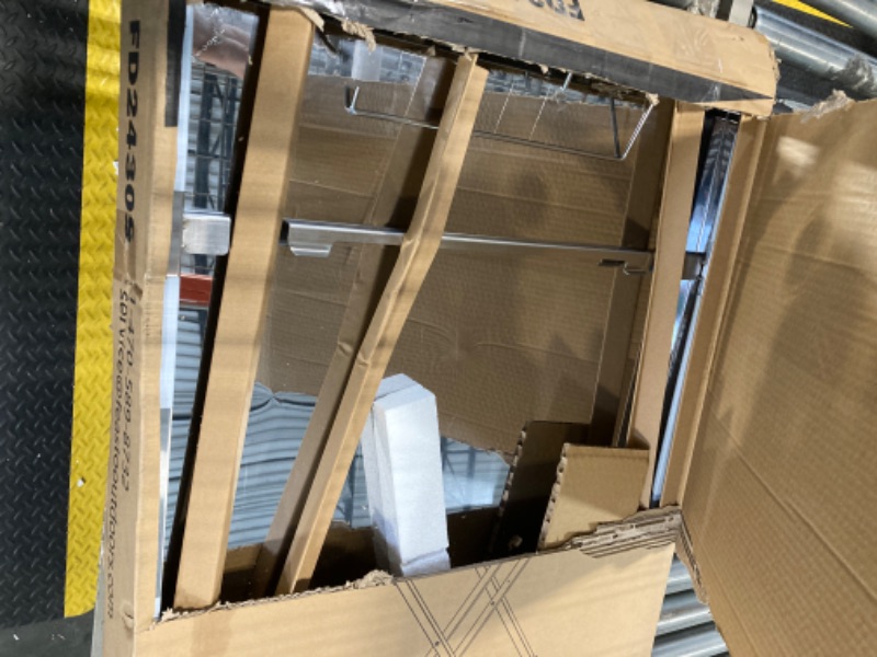 Photo 1 of **missing parts***
Feasto Outdoor Grill Table, Foldable Pizza Oven Stand & Blackstone Griddle Stand with Garage Rack & Tissue Holder, Folding Outdoor Prep Table for Gathering and Party, 30" x 24", Stainless Steel